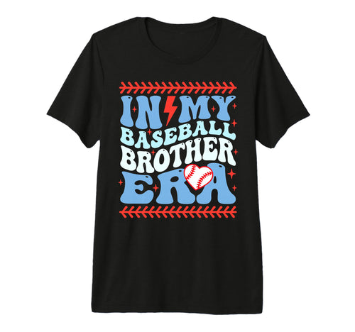 My Baseball Brother Era Groovy T-Shirt - Minimalist Print Men Women - T-Shirt, Sweatshirt, Hoodie