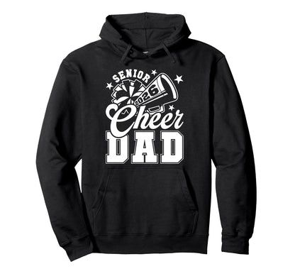 Senior Cheer Dad 2026 Proud Cheerleader Hoodie - Novelty Apparel Unisex - T-Shirt, Sweatshirt, Hoodie
