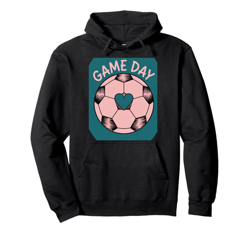 Womens Soccer Game Day Ladies Heart Hoodie - Aesthetic Graphic Men Women - T-Shirt, Sweatshirt, Hoodie