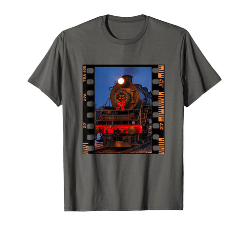 Holiday Express Steam Train Camera T-Shirt - Custom Art Print for Adults - T-Shirt, Sweatshirt, Hoodie
