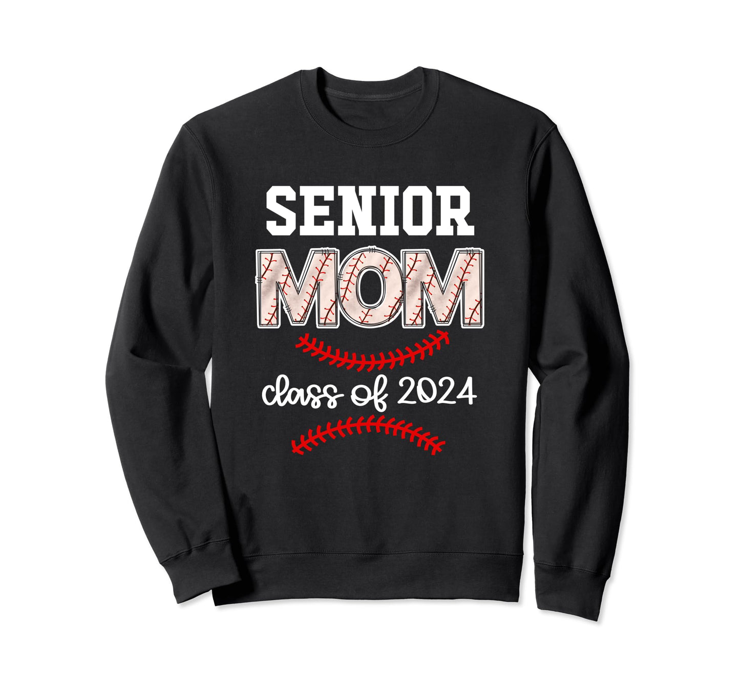 Proud Senior Baseball Mom Class Sweatshirt - Custom Art Print for Adults - T-Shirt, Sweatshirt, Hoodie