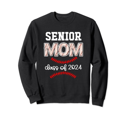 Proud Senior Baseball Mom Class Sweatshirt - Custom Art Print for Adults - T-Shirt, Sweatshirt, Hoodie