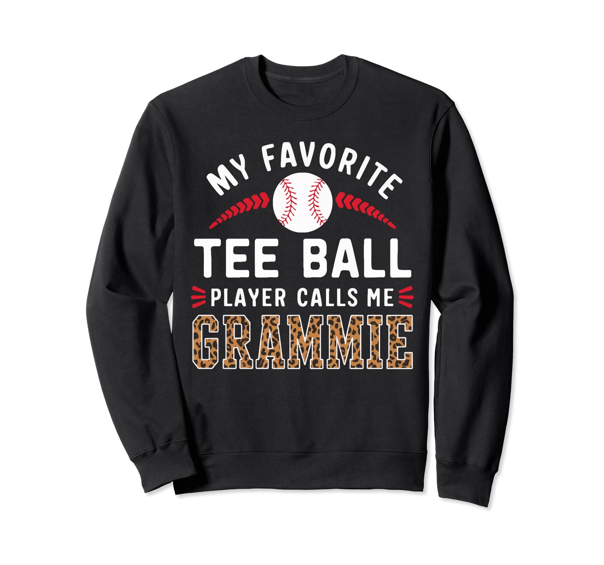 Baseball Grandma Grandmother Sweatshirt - Fun Novelty Design for Adults - T-Shirt, Sweatshirt, Hoodie