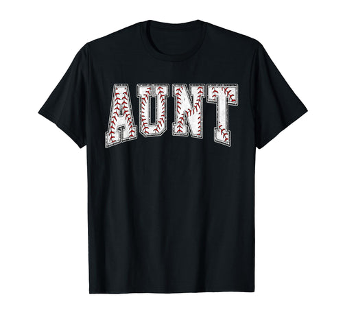 Baseball Aunt Baseball Auntie Nephew T-Shirt - Novelty Apparel Unisex - T-Shirt, Sweatshirt, Hoodie