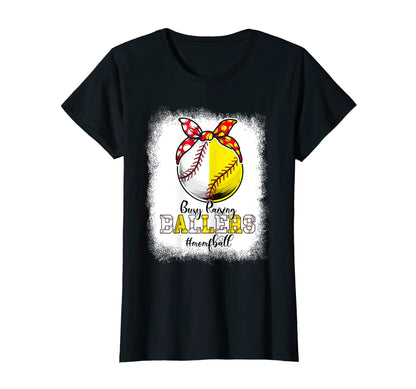 Womens Momof Both Baseball Softball Busy T-Shirt - Custom Art Print Unisex - T-Shirt, Sweatshirt, Hoodie