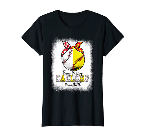 Womens Momof Both Baseball Softball Busy T-Shirt - Custom Art Print Unisex - T-Shirt, Sweatshirt, Hoodie