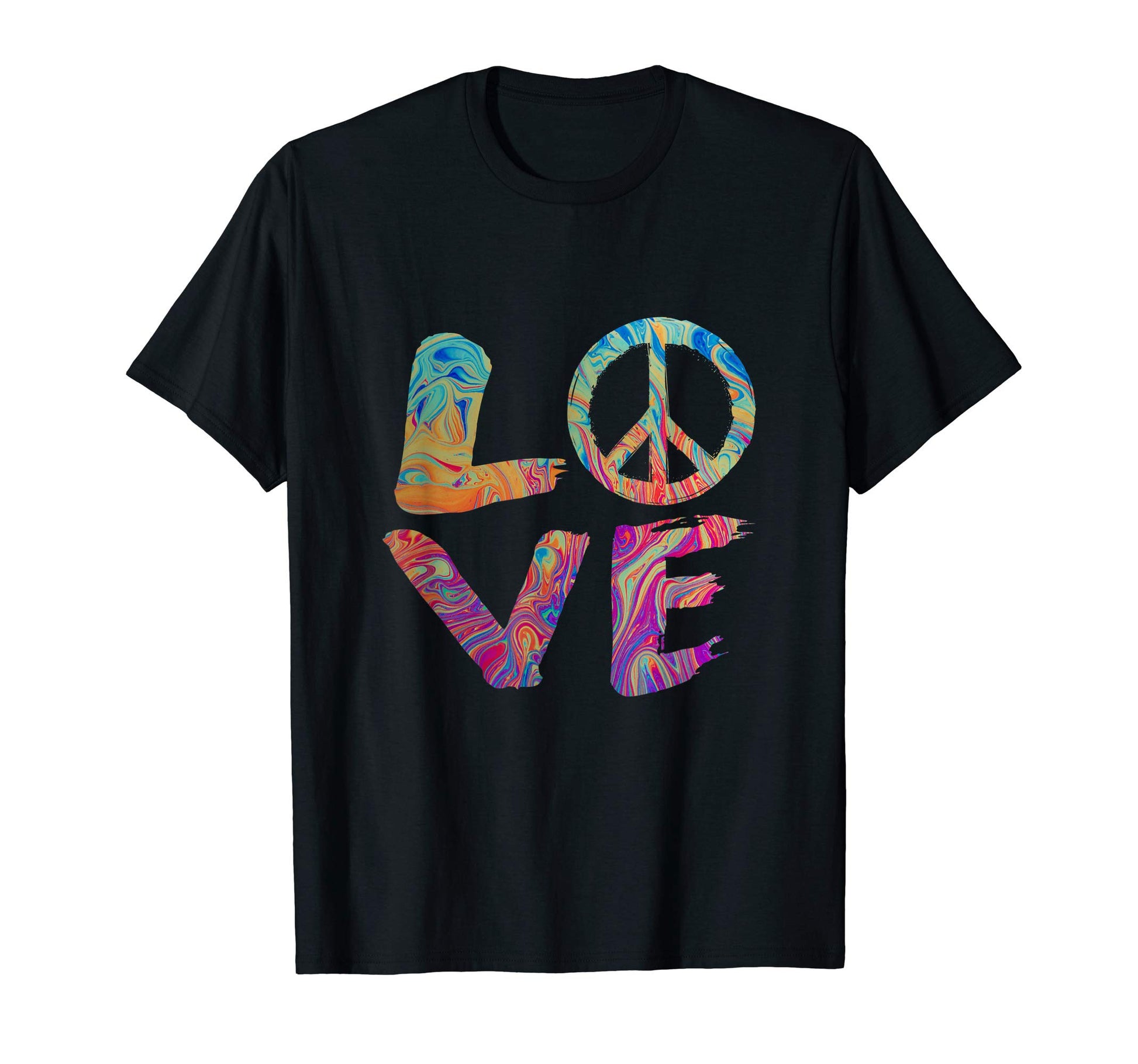 Hippie Peace Sign Gift Hoodie - Streetwear Style Unisex - T-Shirt, Sweatshirt, Hoodie