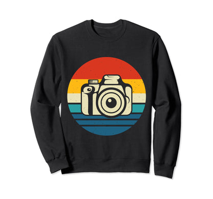 Photographer Photography Camera Sweatshirt - Aesthetic Graphic Men Women - T-Shirt, Sweatshirt, Hoodie