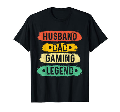 Gaming Dad Husband Legend Video T-Shirt - Fun Novelty Design for Adults - T-Shirt, Sweatshirt, Hoodie