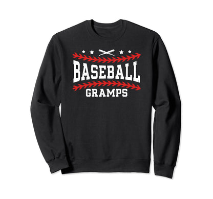 Baseball Gramps Best Grandpa Sweatshirt - Minimalist Print for Adults - T-Shirt, Sweatshirt, Hoodie