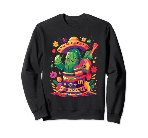 Cactus Serape Succulent Plant Sweatshirt - Custom Art Print Men Women - T-Shirt, Sweatshirt, Hoodie