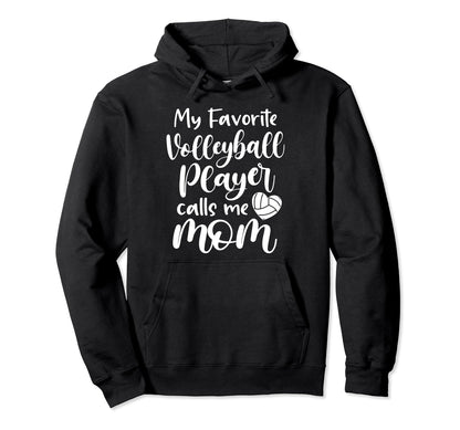 Volleyball Mom My Favorite Softball Hoodie - Custom Art Print Men Women - T-Shirt, Sweatshirt, Hoodie