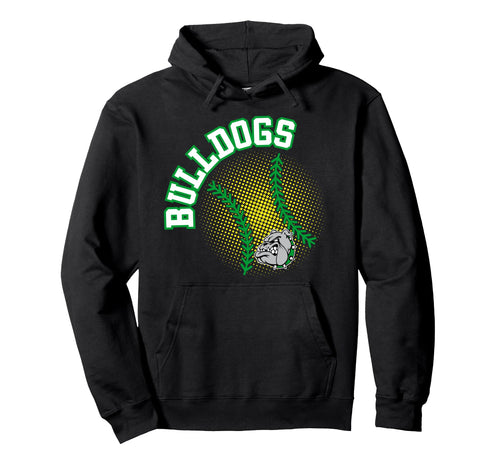 Bulldogs Softball Mom Game Day Green Hoodie - Unique Graphic for Adults - T-Shirt, Sweatshirt, Hoodie