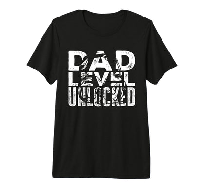 Mens Gamer Dad Funny Dad Level T-Shirt - Casual Everyday Wear Unisex - T-Shirt, Sweatshirt, Hoodie