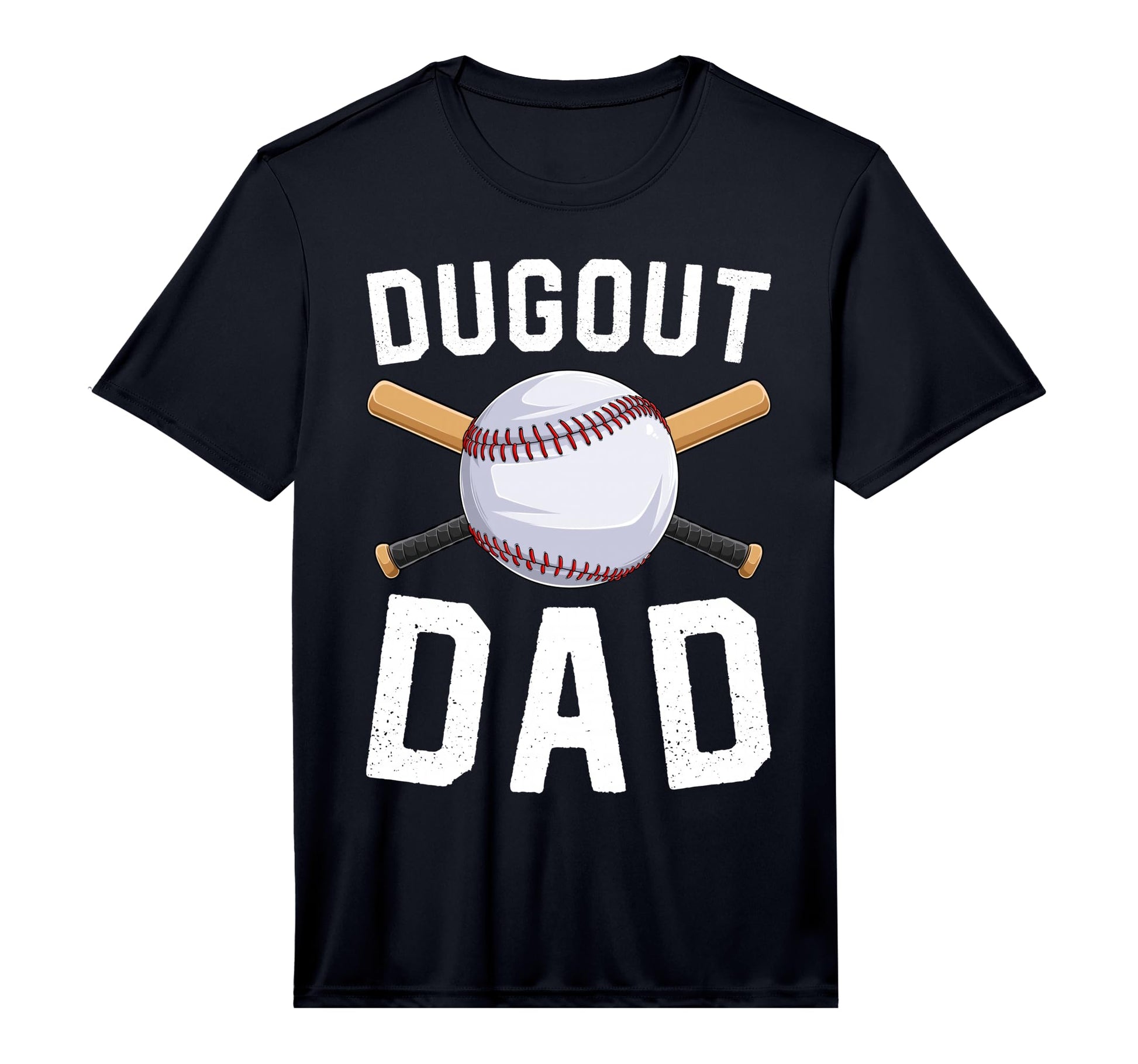 Dugout Dad Baseball Daddy Funny T-Shirt - Fun Novelty Design Men Women - T-Shirt, Sweatshirt, Hoodie