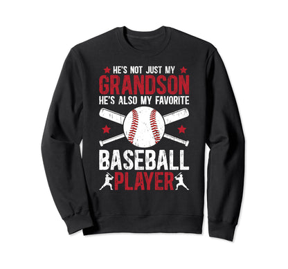My Favorite Baseball Player Sweatshirt - Novelty Apparel for Adults - T-Shirt, Sweatshirt, Hoodie