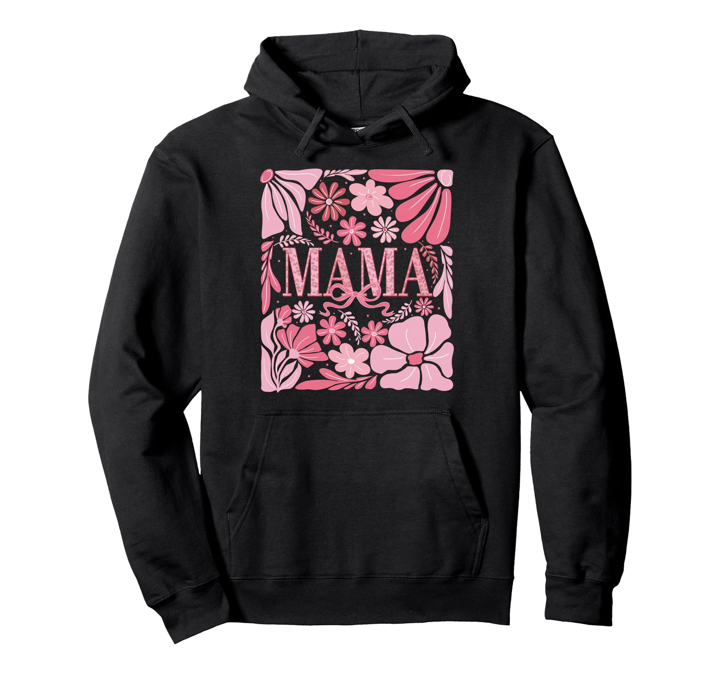 Floral Mama Coquette Boho Mama Mothers Hoodie - Novelty Apparel Men Women - T-Shirt, Sweatshirt, Hoodie
