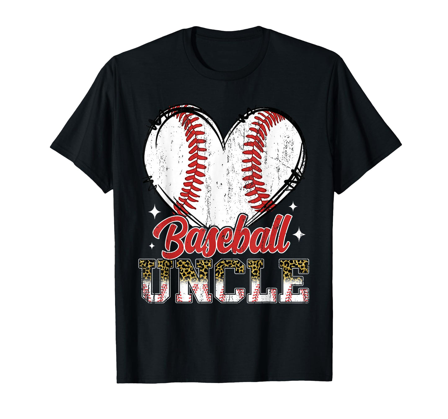 Baseball Uncle Heart Baseball Player T-Shirt - Aesthetic Graphic Unisex - T-Shirt, Sweatshirt, Hoodie