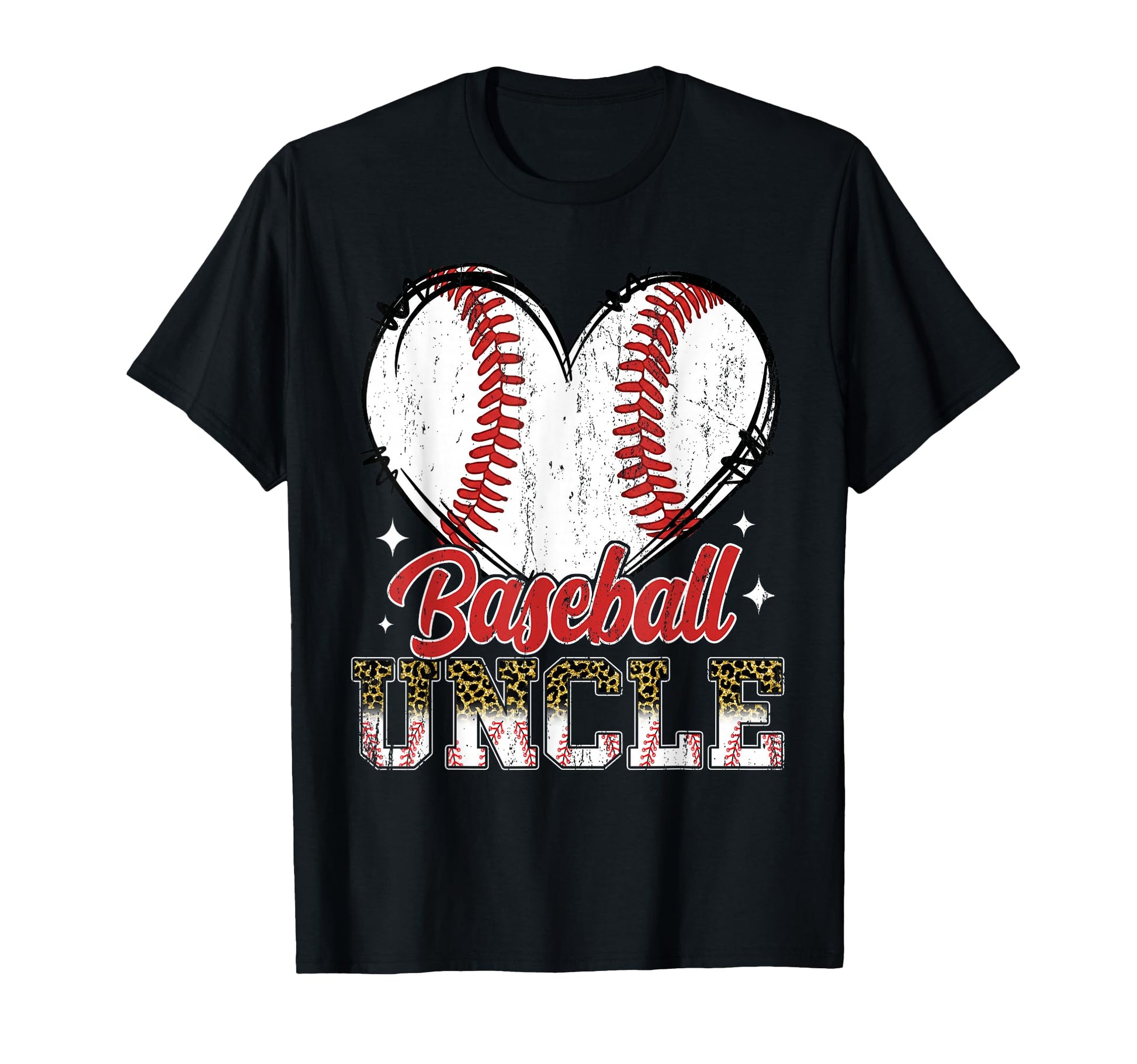 Baseball Uncle Heart Baseball Player T-Shirt - Aesthetic Graphic Unisex - T-Shirt, Sweatshirt, Hoodie