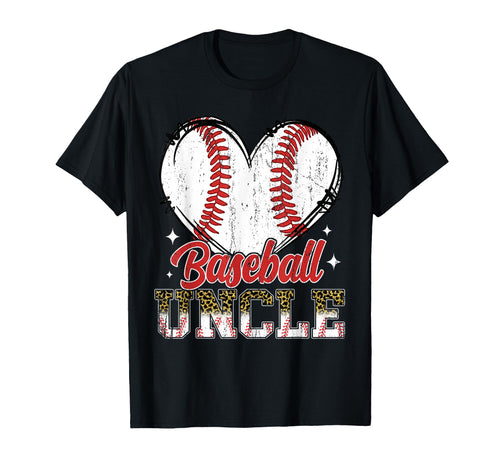 Baseball Uncle Heart Baseball Player T-Shirt - Aesthetic Graphic Unisex - T-Shirt, Sweatshirt, Hoodie