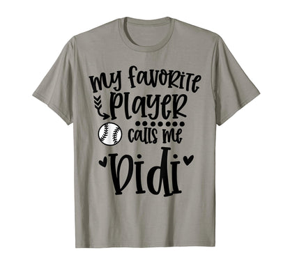 My Favorite Baseball Player Calls Me T-Shirt - Graphic Print Men Women - T-Shirt, Sweatshirt, Hoodie