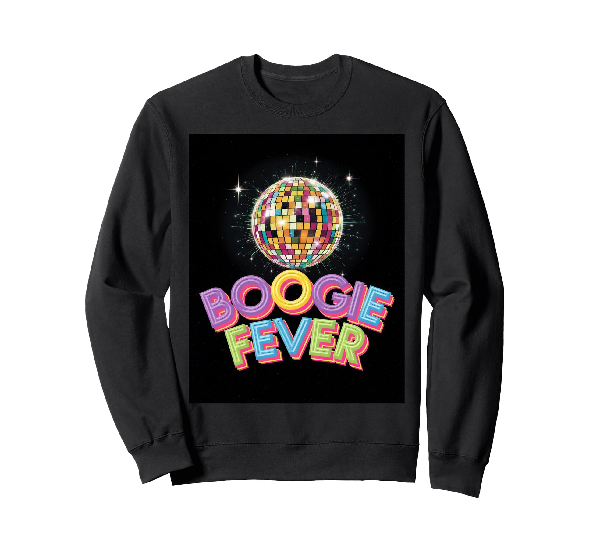 Disco Ball Boogie Fever Sweatshirt - Fun Novelty Design for Adults - T-Shirt, Sweatshirt, Hoodie