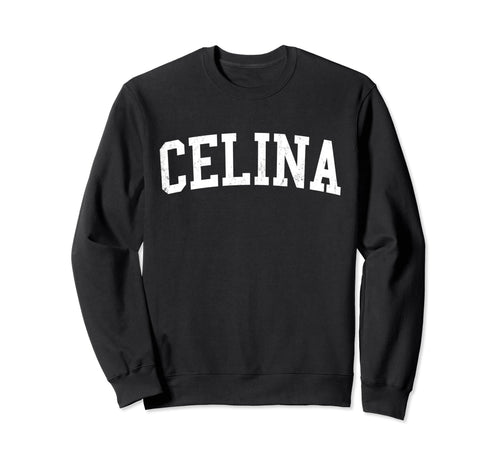 Celina Oh Distressed White Sweatshirt - Casual Everyday Wear Men Women - T-Shirt, Sweatshirt, Hoodie