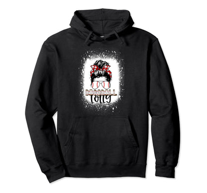 Baseball Lolly Messy Bun Sunglasses Hoodie - Streetwear Style Unisex - T-Shirt, Sweatshirt, Hoodie