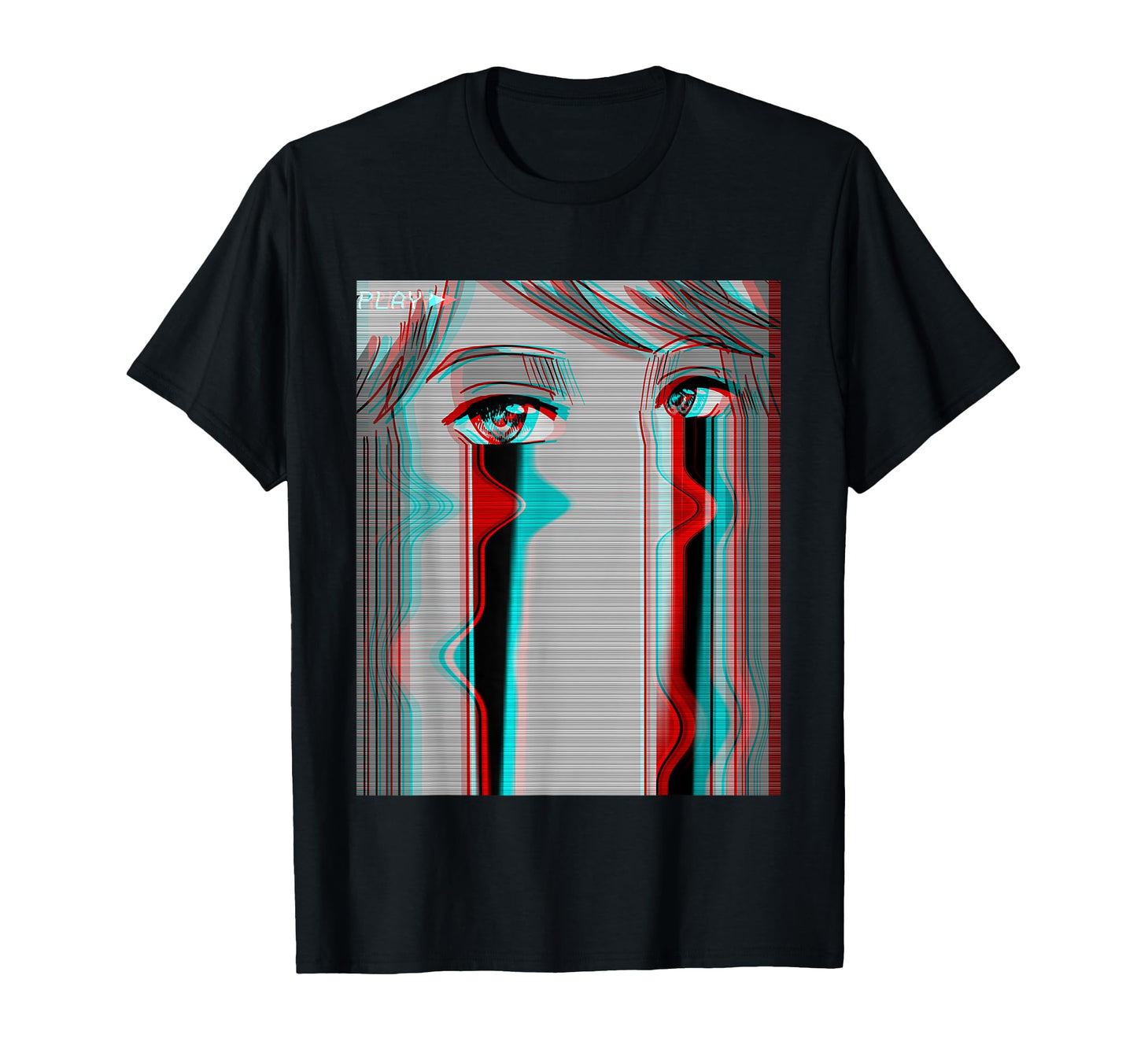 Sad Anime Otaku Eboy Egirl T-Shirt - Fun Novelty Design for Adults - T-Shirt, Sweatshirt, Hoodie