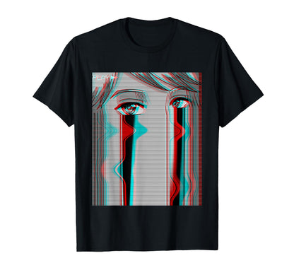 Sad Anime Otaku Eboy Egirl T-Shirt - Fun Novelty Design for Adults - T-Shirt, Sweatshirt, Hoodie