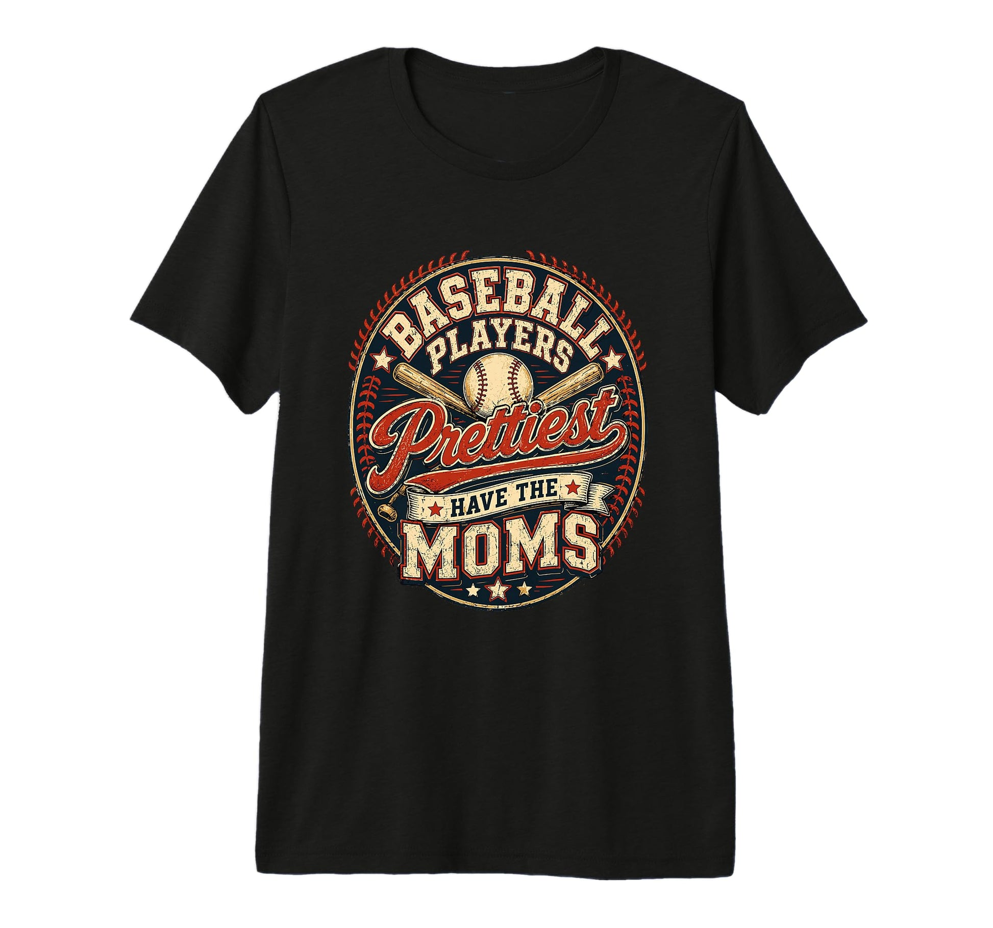 Baseball Players Have Prettiest Moms T-Shirt - Aesthetic Graphic Unisex - T-Shirt, Sweatshirt, Hoodie