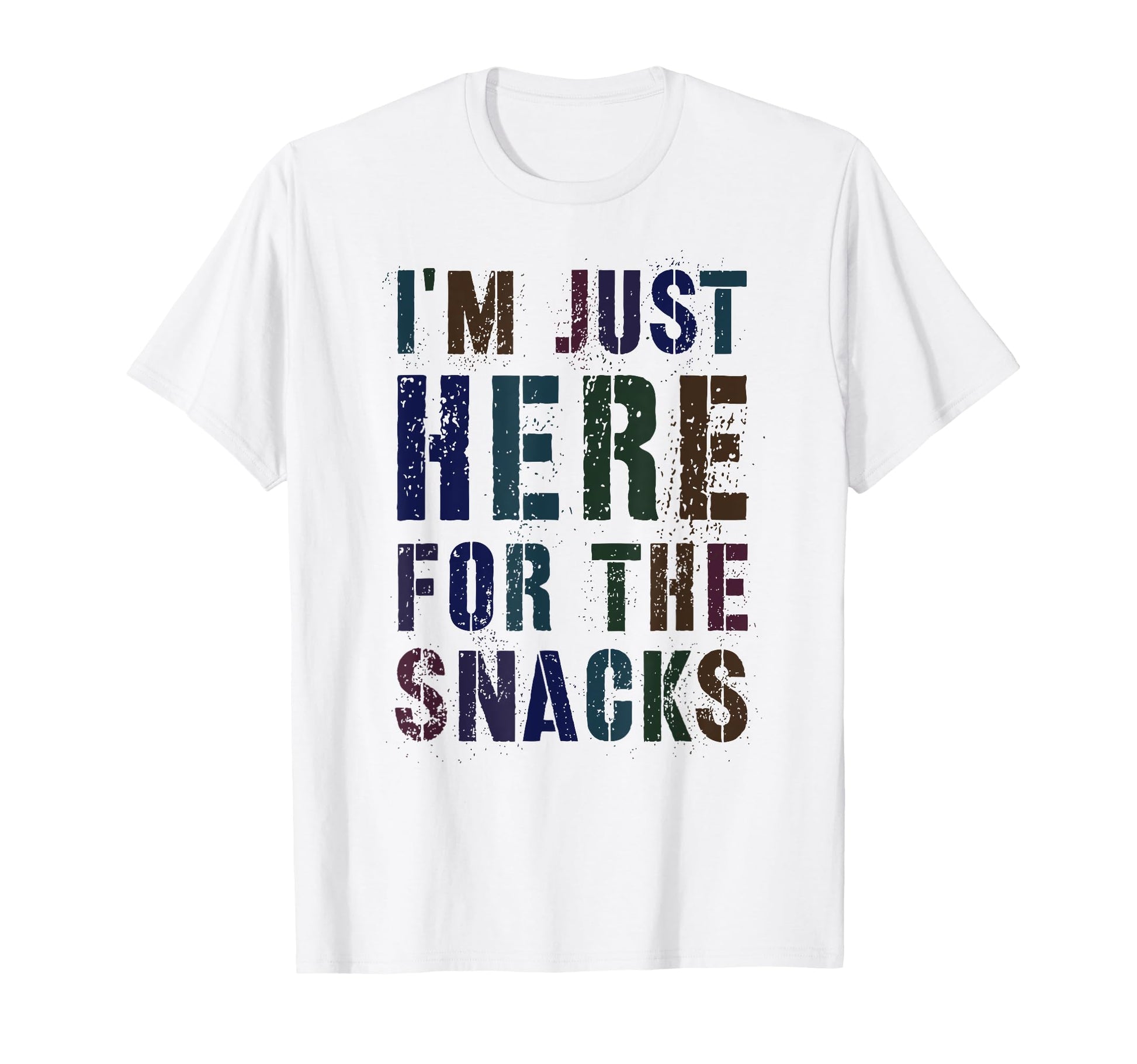 Funny Im Just Here Snacks Game Day Dad T-Shirt - Aesthetic Graphic Unisex - T-Shirt, Sweatshirt, Hoodie