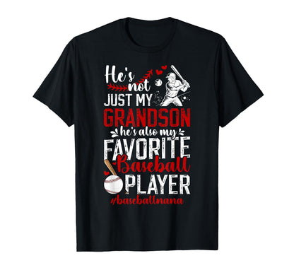 Proud Baseball Nana Grandma Nana Baseball T-Shirt - Novelty Apparel Unisex - T-Shirt, Sweatshirt, Hoodie