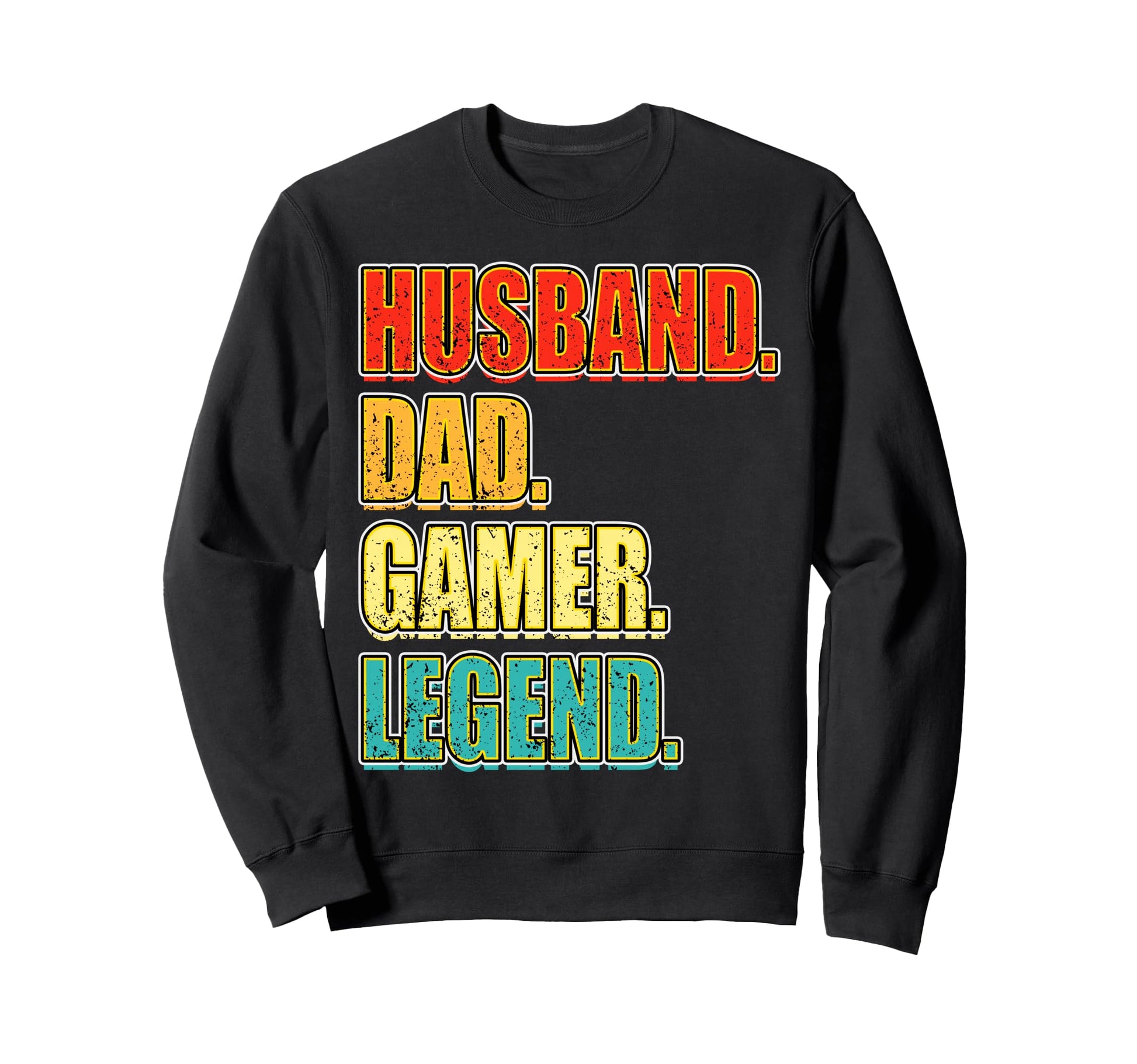 Husband Dad Gamer Legend Fathers Day Sweatshirt - Minimalist Print Unisex - T-Shirt, Sweatshirt, Hoodie