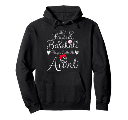 My Favorite Baseball Player Calls Me Hoodie - Aesthetic Graphic for Adults - T-Shirt, Sweatshirt, Hoodie