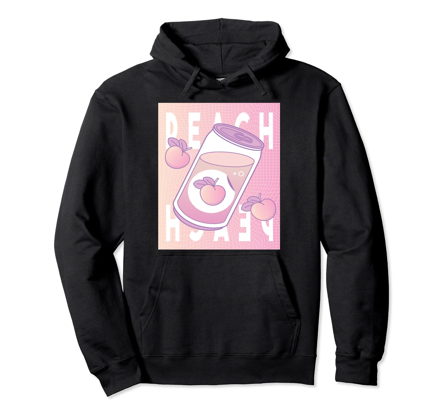 Peach Vaporwave 90S Japanese Aesthetic Hoodie - Streetwear Style Unisex - T-Shirt, Sweatshirt, Hoodie