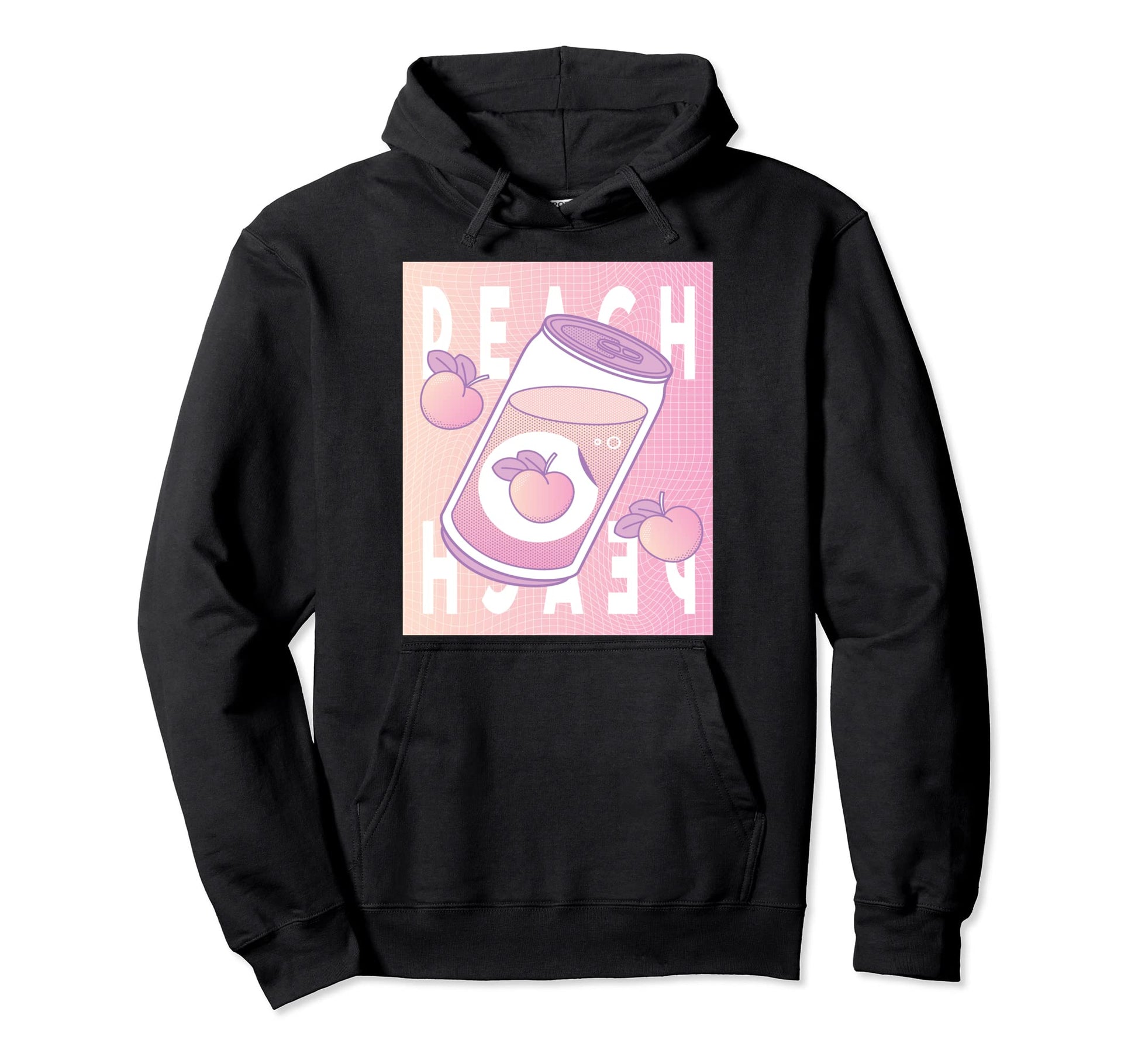 Peach Vaporwave 90S Japanese Aesthetic Hoodie - Streetwear Style Unisex - T-Shirt, Sweatshirt, Hoodie