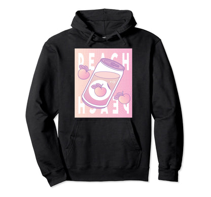 Peach Vaporwave 90S Japanese Aesthetic Hoodie - Streetwear Style Unisex - T-Shirt, Sweatshirt, Hoodie