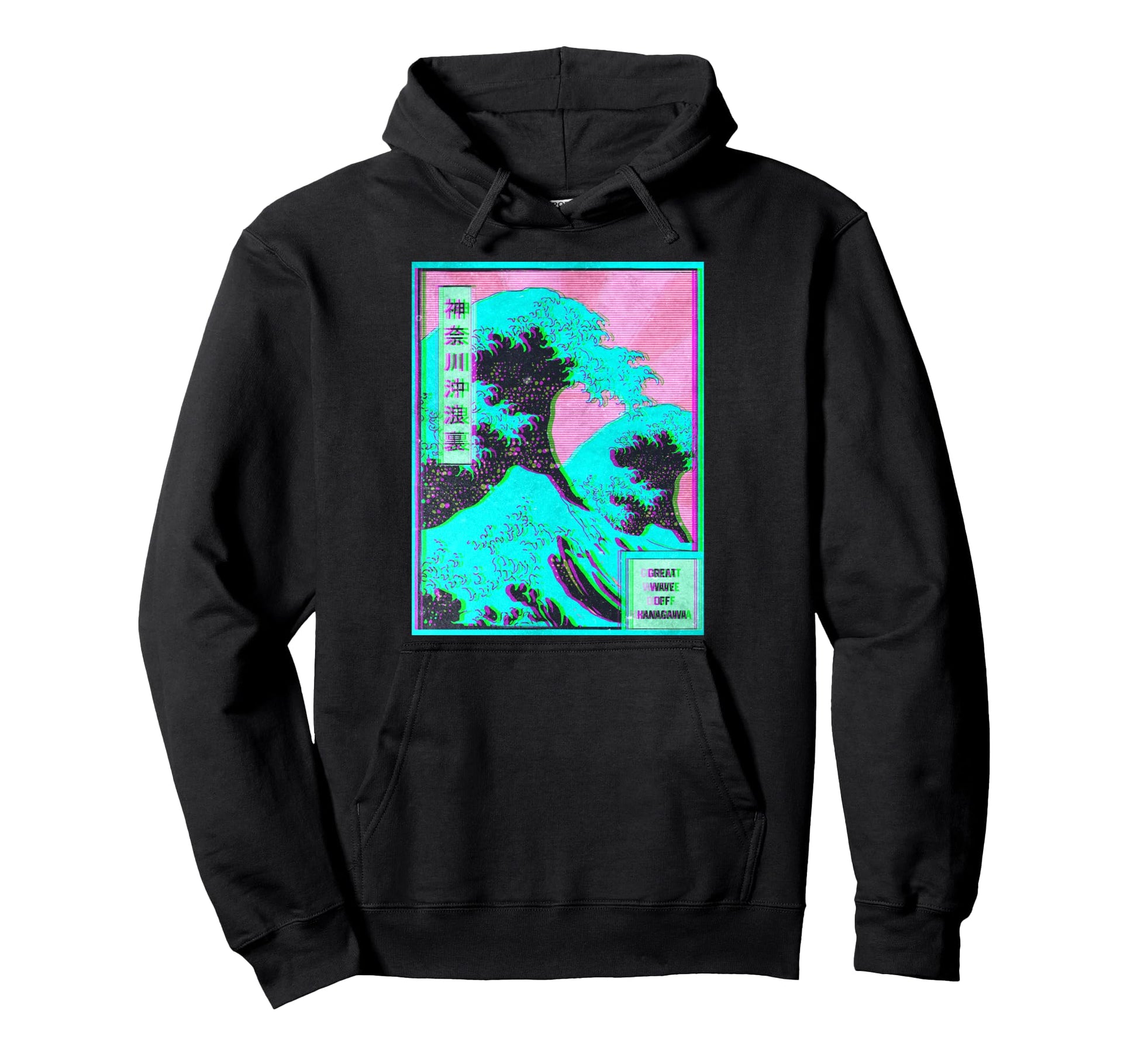 Vaporwave Aesthetic Great Wave Off Hoodie - Streetwear Style Men Women - T-Shirt, Sweatshirt, Hoodie