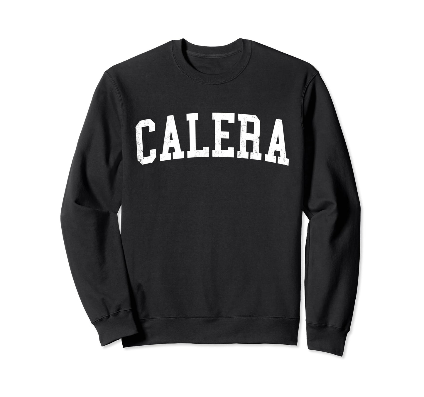 Calera Al Distressed White Varsity Sweatshirt - Aesthetic Graphic Men Women - T-Shirt, Sweatshirt, Hoodie