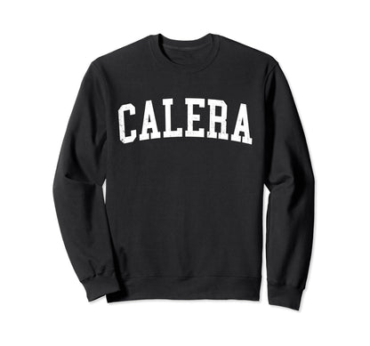 Calera Al Distressed White Varsity Sweatshirt - Aesthetic Graphic Men Women - T-Shirt, Sweatshirt, Hoodie