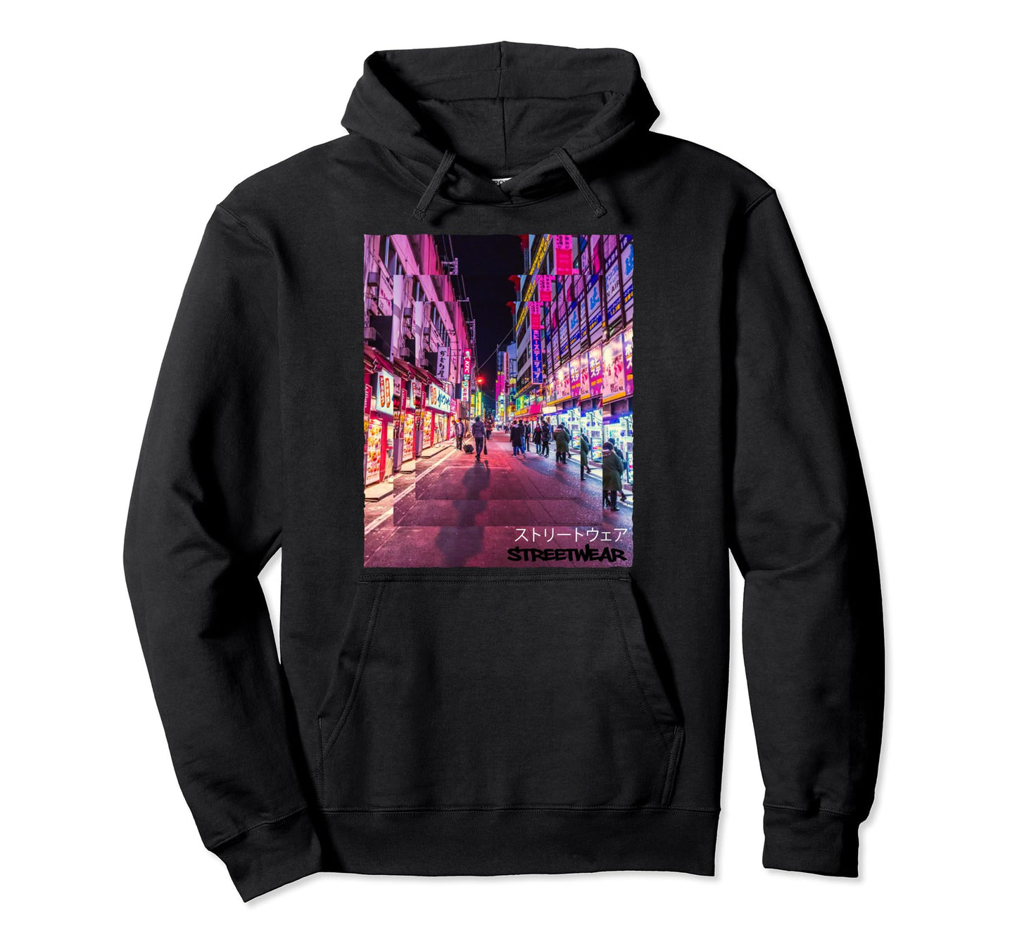 Japanese Aesthetic Vaporwave Anime Hoodie - Minimalist Print for Adults - T-Shirt, Sweatshirt, Hoodie