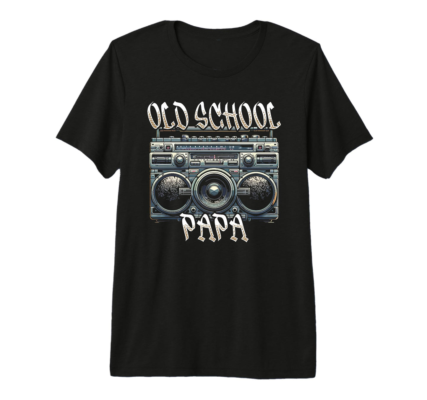 Old School Papa Boombox Vibes 70S T-Shirt - Aesthetic Graphic for Adults - T-Shirt, Sweatshirt, Hoodie