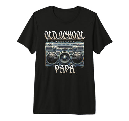 Old School Papa Boombox Vibes 70S T-Shirt - Aesthetic Graphic for Adults - T-Shirt, Sweatshirt, Hoodie