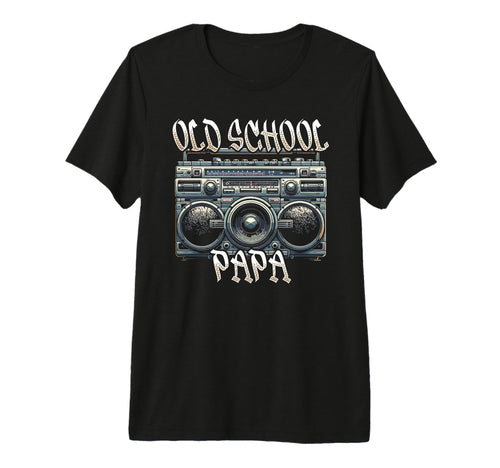 Old School Papa Boombox Vibes 70S T-Shirt - Aesthetic Graphic for Adults - T-Shirt, Sweatshirt, Hoodie