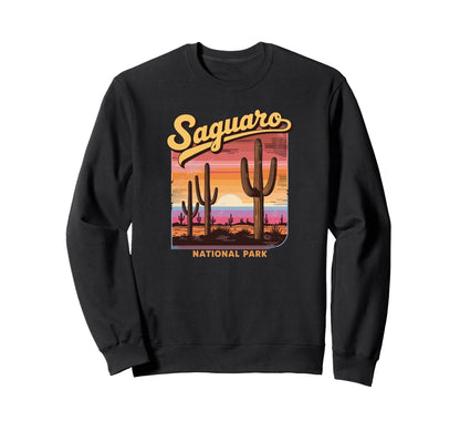 Saguaro National Park Sunset Sweatshirt - Streetwear Style Men Women - T-Shirt, Sweatshirt, Hoodie