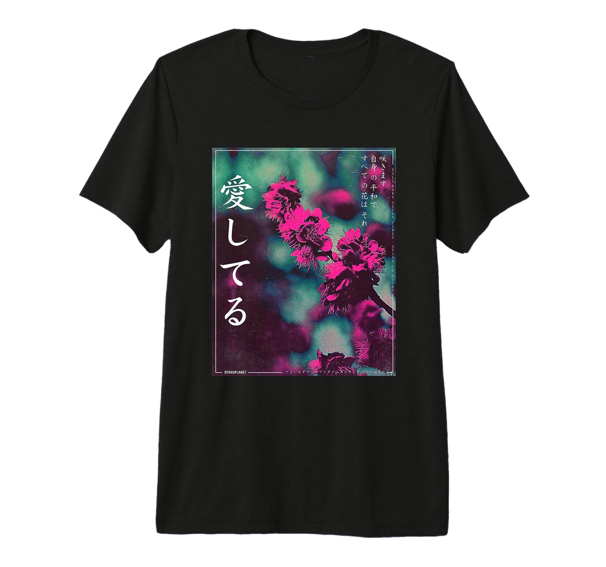 Vaporwave Vibes Flower Japanese T-Shirt - Fun Novelty Design Men Women - T-Shirt, Sweatshirt, Hoodie