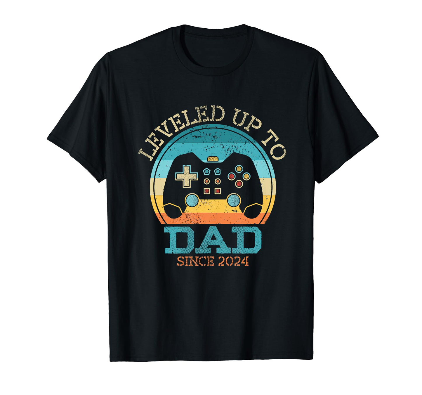 Leveled Up To Dad Since 2024 Fathers T-Shirt - Aesthetic Graphic Unisex - T-Shirt, Sweatshirt, Hoodie