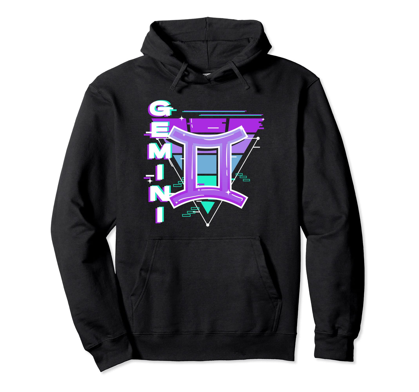 Gemini Zodiac Sign Vaporwave Hoodie - Custom Art Print Men Women - T-Shirt, Sweatshirt, Hoodie