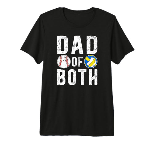 Mens Dad Both Proud Volleyball Baseball T-Shirt - Trendy Graphic Men Women - T-Shirt, Sweatshirt, Hoodie